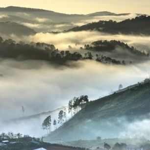 輸入壁紙 カスタム壁紙 PHOTOWALL / Fog in the Hills (e310584)
