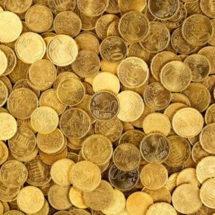 輸入壁紙 カスタム壁紙 PHOTOWALL / Euro Coins (e310639)
