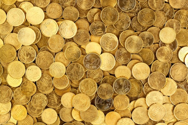 輸入壁紙 カスタム壁紙 PHOTOWALL / Euro Coins (e310639)
