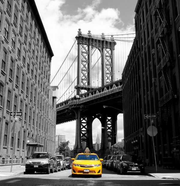 輸入壁紙 カスタム壁紙 PHOTOWALL / Yellow Taxi (e310781)