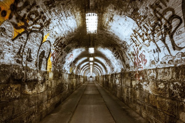 輸入壁紙 カスタム壁紙 PHOTOWALL / Underground Tunnel (e310808)