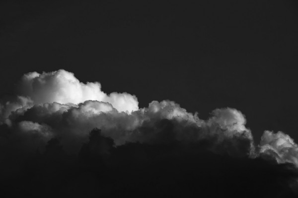 輸入壁紙 カスタム壁紙 PHOTOWALL / Gradient Cloud BW (e310887)