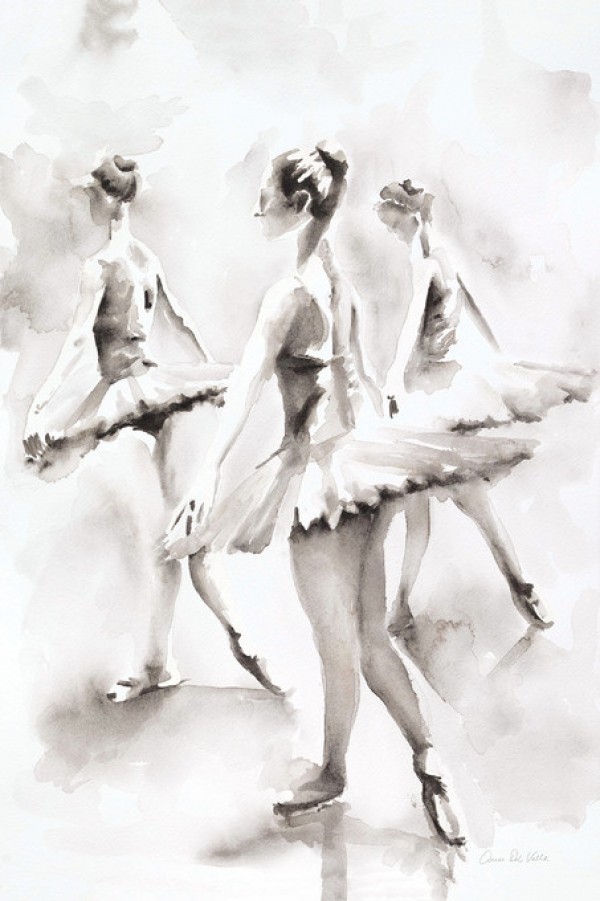 輸入壁紙 カスタム壁紙 PHOTOWALL / Three Ballerinas (e311249)