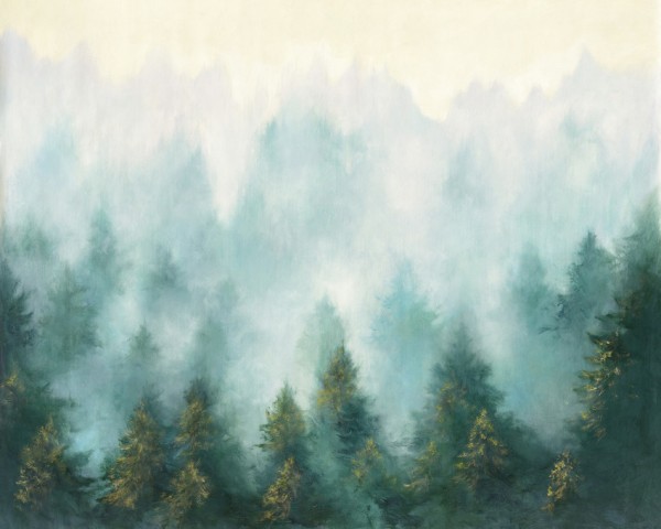 輸入壁紙 カスタム壁紙 PHOTOWALL / Misty Forest (e311277)