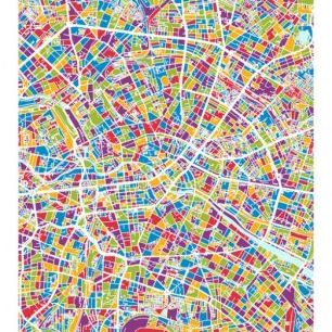 輸入壁紙 カスタム壁紙 PHOTOWALL / Berlin Germany City Map (e311561)