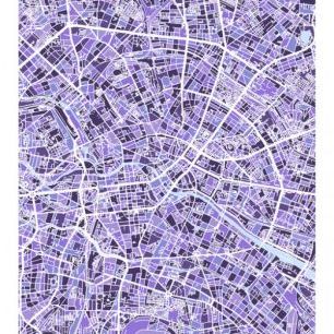 輸入壁紙 カスタム壁紙 PHOTOWALL / Berlin Germany City Map (e311563)