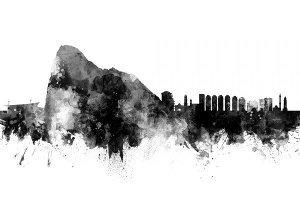輸入壁紙 カスタム壁紙 PHOTOWALL / Gibraltar Skyline (e311579)