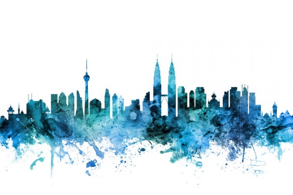 輸入壁紙 カスタム壁紙 PHOTOWALL / Kuala Lumpur Malaysia Skyline (e311735)