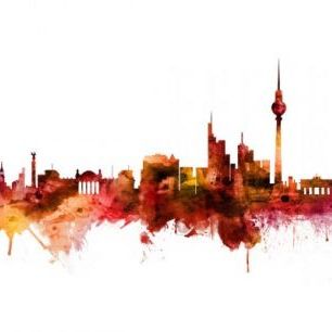 輸入壁紙 カスタム壁紙 PHOTOWALL / Berlin Germany Skyline (e311839)