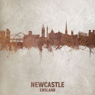 輸入壁紙 カスタム壁紙 PHOTOWALL / Newcastle England Rust Skyline (e312130)