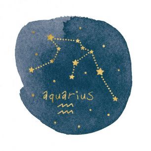 輸入壁紙 カスタム壁紙 PHOTOWALL / Horoscope Aquarius (e312282)