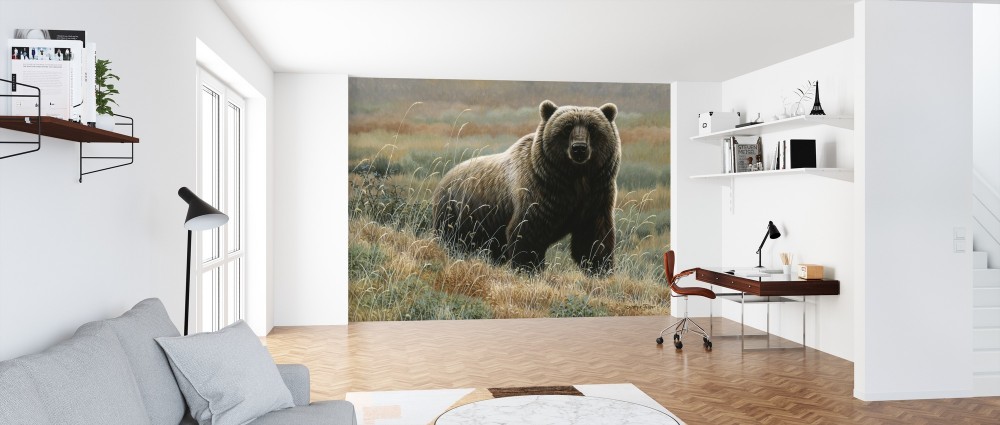 輸入壁紙 カスタム壁紙 Photowall Grizzly On Tundra E312374