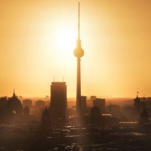 輸入壁紙 カスタム壁紙 PHOTOWALL / Berlin - Skyline Sunrise (e312877)