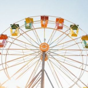 輸入壁紙 カスタム壁紙 PHOTOWALL / Amusement Park Ferris Wheel (e313521)