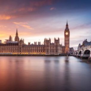 輸入壁紙 カスタム壁紙 PHOTOWALL / London Palace of Westminster Sunset (e312860)