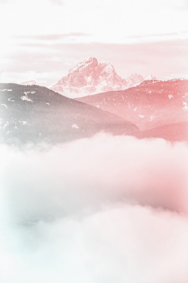 輸入壁紙 カスタム壁紙 PHOTOWALL / Cloudy Mountain (e313433)