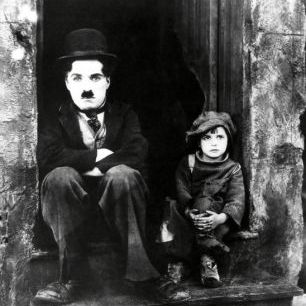 輸入壁紙 カスタム壁紙 PHOTOWALL / Charlie Chaplin and Jackie Coogan (e314727)