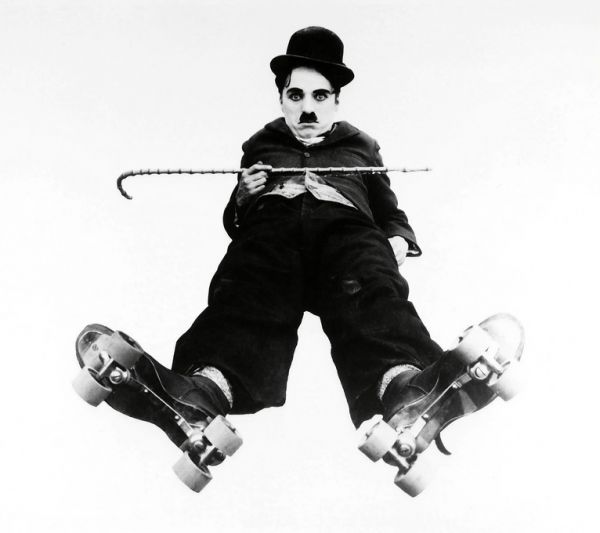 輸入壁紙 カスタム壁紙 PHOTOWALL / Charlie Chaplin in the Rink (e314780)