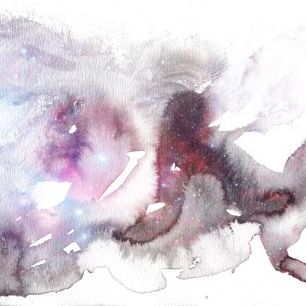 輸入壁紙 カスタム壁紙 PHOTOWALL / Watercolor Galaxy III (e313704)