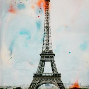輸入壁紙 カスタム壁紙 PHOTOWALL / Paris in Watercolor (e313397)