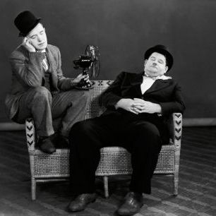 輸入壁紙 カスタム壁紙 PHOTOWALL / Oliver Hardy and Stan Laurel (e314758)