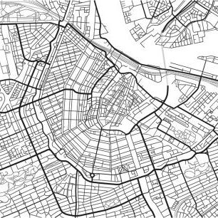 輸入壁紙 カスタム壁紙 PHOTOWALL / Amsterdam Map (e315861)