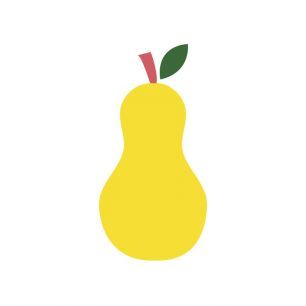 輸入壁紙 カスタム壁紙 PHOTOWALL / Yellow Pear (e316437)