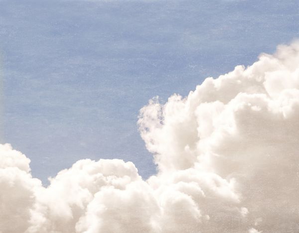 輸入壁紙 カスタム壁紙 PHOTOWALL / Blush Clouds Blue Daydream - Blue (e316859)