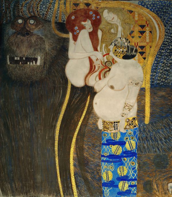 輸入壁紙 カスタム壁紙 PHOTOWALL / Beethoven Frieze - Gustav Klimt (e316947)