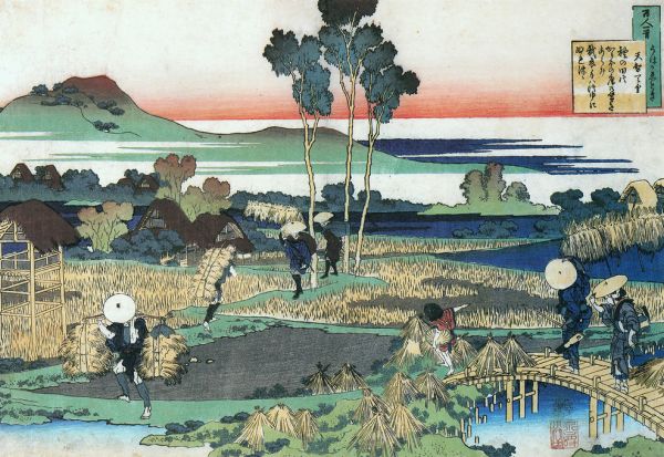 輸入壁紙 カスタム壁紙 PHOTOWALL / Peasants in Autumn - Katsushika Hokusai (e317002)