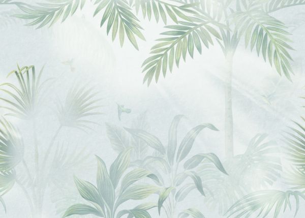 輸入壁紙 カスタム壁紙 PHOTOWALL / Foggy Jungle - Leafy (e317746)