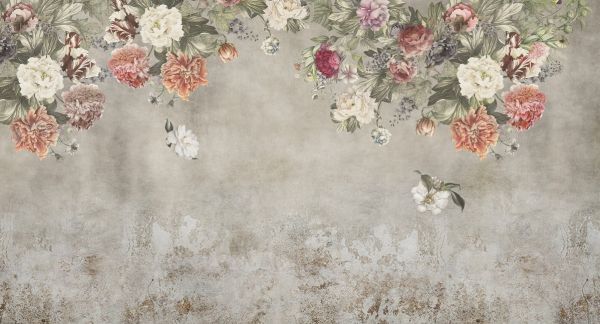 輸入壁紙 カスタム壁紙 PHOTOWALL / Vintage Flower Wall (e317894)