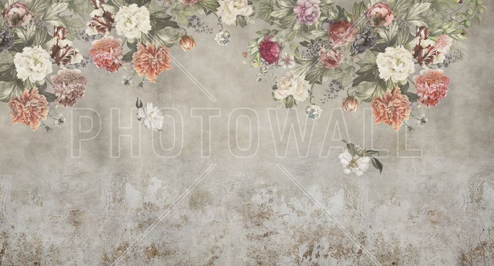 輸入壁紙 カスタム壁紙 Photowall Vintage Flower Wall 174 壁紙屋本舗