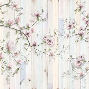輸入壁紙 カスタム壁紙 PHOTOWALL / Magnolia Plank Wall (e317895)