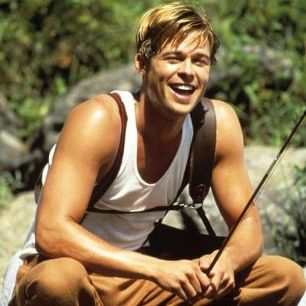 輸入壁紙 カスタム壁紙 PHOTOWALL / Fishing - Brad Pitt (e317124)