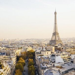 輸入壁紙 カスタム壁紙 PHOTOWALL / Eiffel Tower and Paris Skyline (e316140)