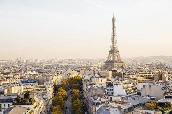 輸入壁紙 カスタム壁紙 PHOTOWALL / Eiffel Tower and Paris Skyline (e316140)