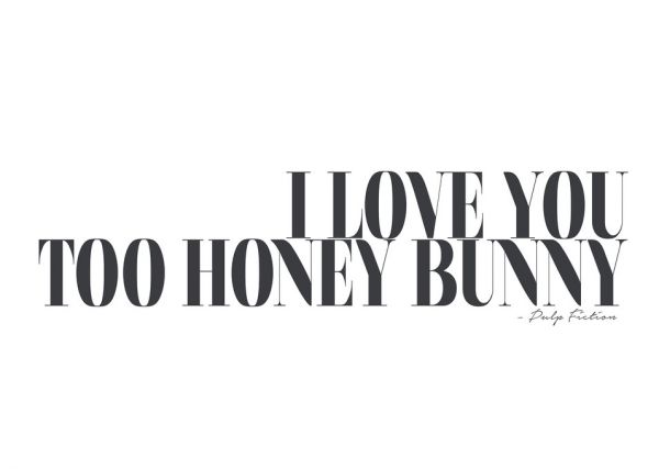 輸入壁紙 カスタム壁紙 Photowall I Love You Too Honeybunny