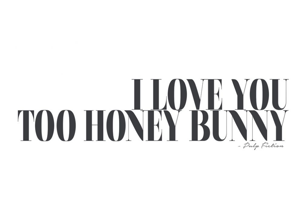 輸入壁紙 カスタム壁紙 Photowall I Love You Too Honeybunny 壁紙屋本舗
