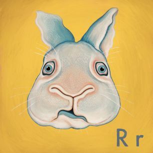 輸入壁紙 カスタム壁紙 PHOTOWALL / Rabbit with R (e316802)