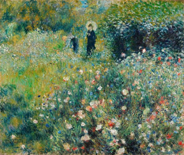 輸入壁紙 カスタム壁紙 PHOTOWALL / Woman in a Garden - Pierre Auguste Renoir (e317000)
