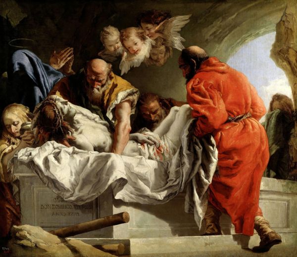 輸入壁紙 カスタム壁紙 PHOTOWALL / Burial of Christ - Giandomenico Tiepolo (e317028)