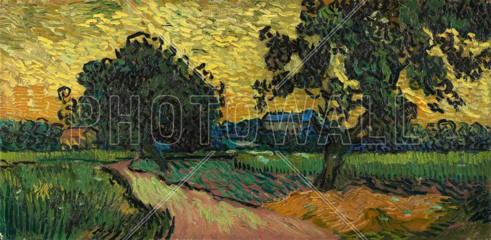 輸入壁紙 カスタム壁紙 Photowall Landscape At Twilight Vincent Van Gogh 壁紙屋本舗