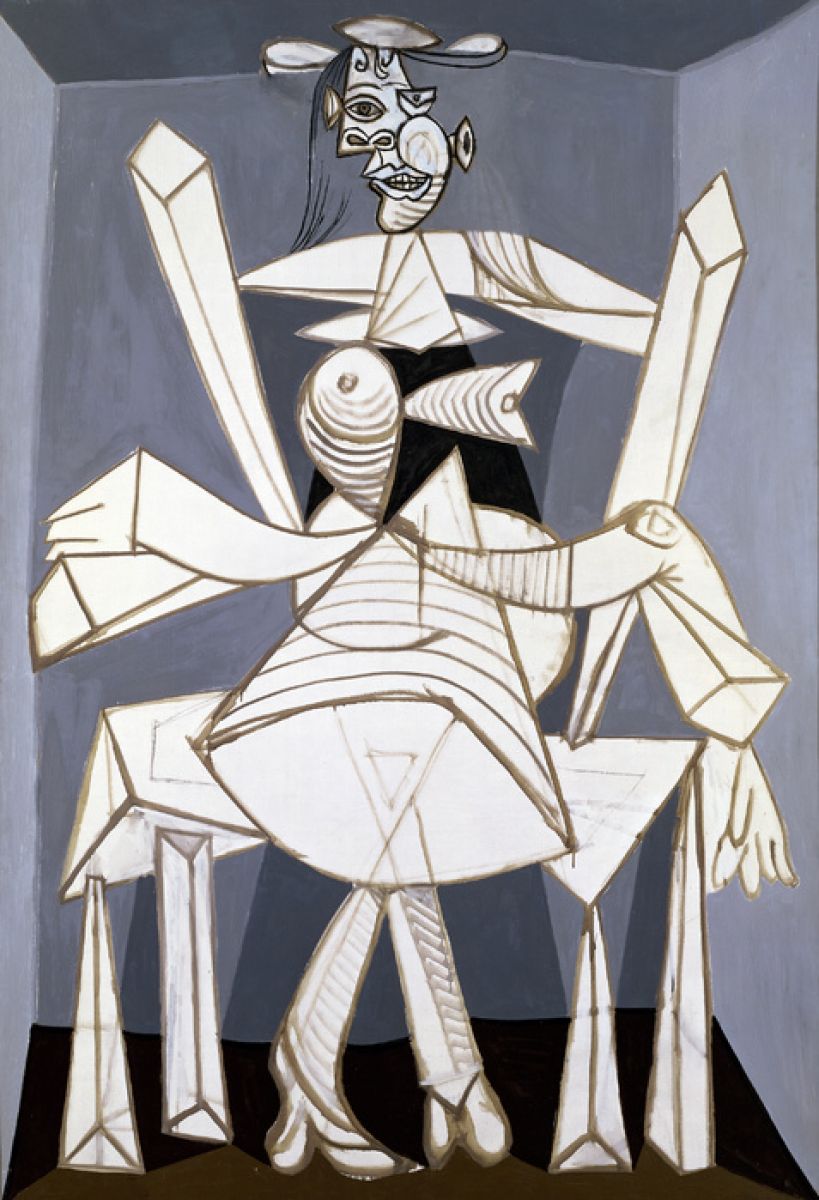 輸入壁紙 カスタム壁紙 Photowall Woman Seated In An Arm Chair Pablo Picasso 壁紙屋本舗