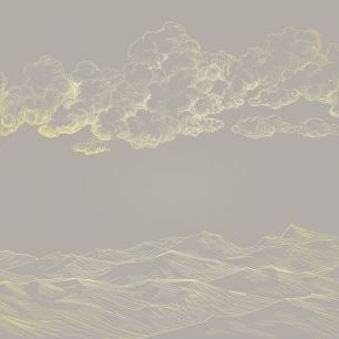 輸入壁紙 カスタム壁紙 PHOTOWALL / Between Clouds and Earth - Beige (e318441)