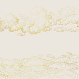 輸入壁紙 カスタム壁紙 PHOTOWALL / Between Clouds and Earth - Soft Beige (e318443)