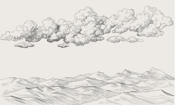 輸入壁紙 カスタム壁紙 PHOTOWALL / Between Clouds and Earth - Bright (e318458)