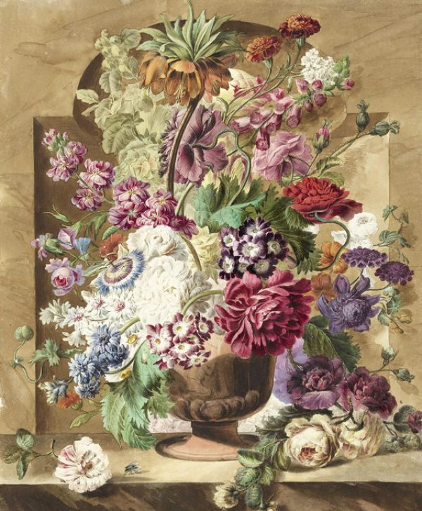 輸入壁紙 カスタム壁紙 PHOTOWALL / Bouquet de Fleurs (e318897)