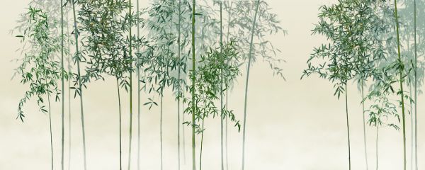 輸入壁紙 カスタム壁紙 PHOTOWALL / Bamboo Trees View - Green (e318691)