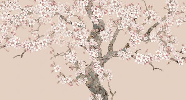 輸入壁紙 カスタム壁紙 PHOTOWALL / Doux Blossom - Peach (e318743)
